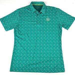 Teal Patterned Polo Shirt by Peter Millar